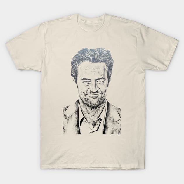 Matthew Perry /// Retro Design T-Shirt by NumbLinkin